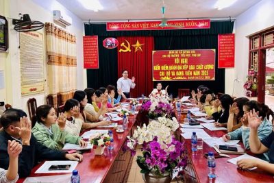 HỘI NGHỊ KIỂM ĐIỂM ĐÁNH GIÁ TỔ CHỨC CƠ SỞ ĐẢNG VÀ ĐẢNG VIÊN NĂM 2025