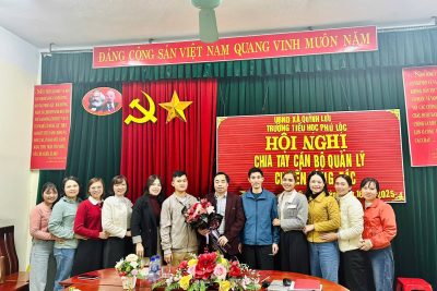 TRƯỜNG TIỂU HỌC PHÚ LỘC TỔ CHỨC BUỔI GẶP MẶT CHIA TAY ĐỒNG CHÍ PHÓ HIỆU TRƯỞNG TRẦN XUÂN BÁCH CHUYỂN CÔNG TÁC